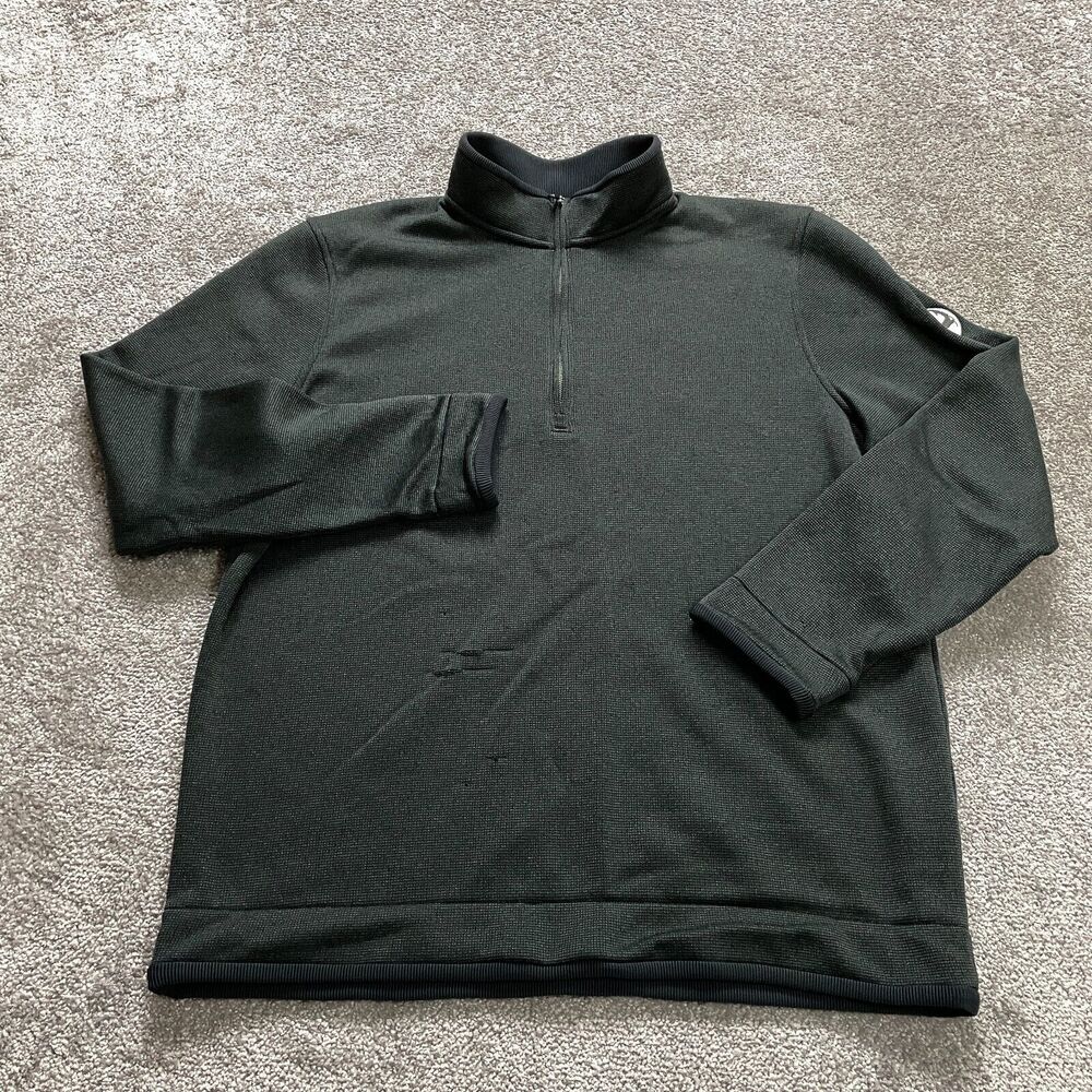 Under Armour Golf Loose Active Jacket Mens XL Gray 1/4 Zip Athletic Logo Sport